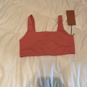Girlfriend Collective peach sports bra. Brand New with tags!